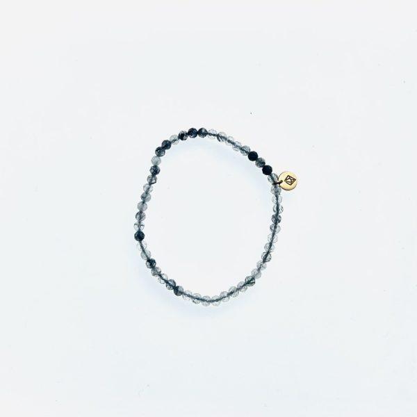 Βραχιόλι Χαλαζία με Τουρμαλίνη