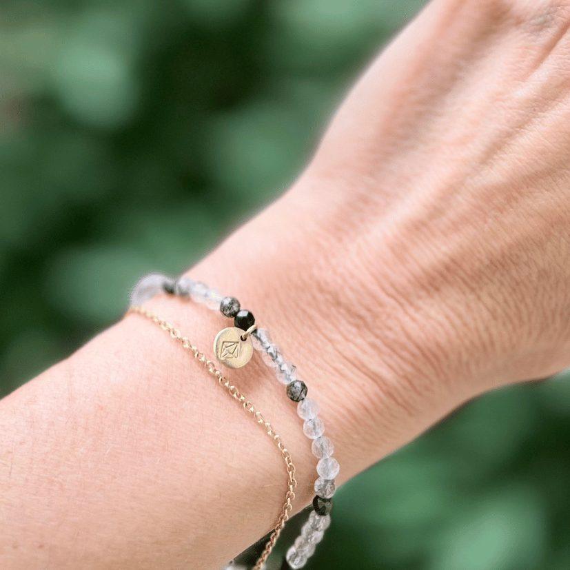 Βραχιόλι Χαλαζία με Τουρμαλίνη - Image 2