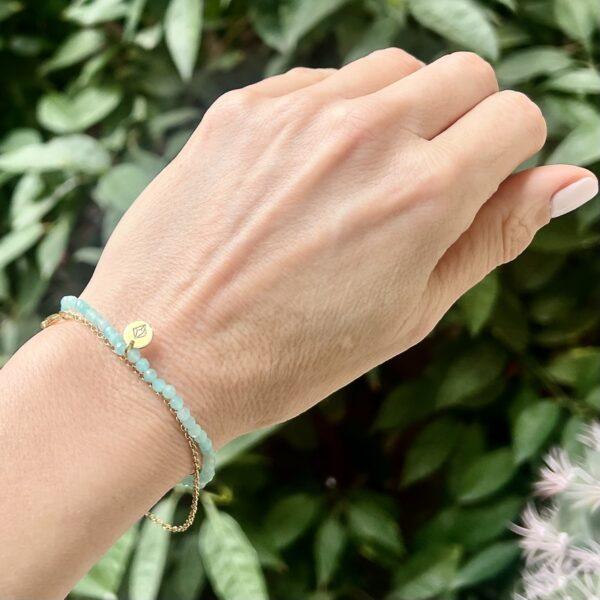 2ADFAB65 DB75 497C 893B 6DF33374B9CE 1 105 c Βραχιόλι απο Αμαζονίτη